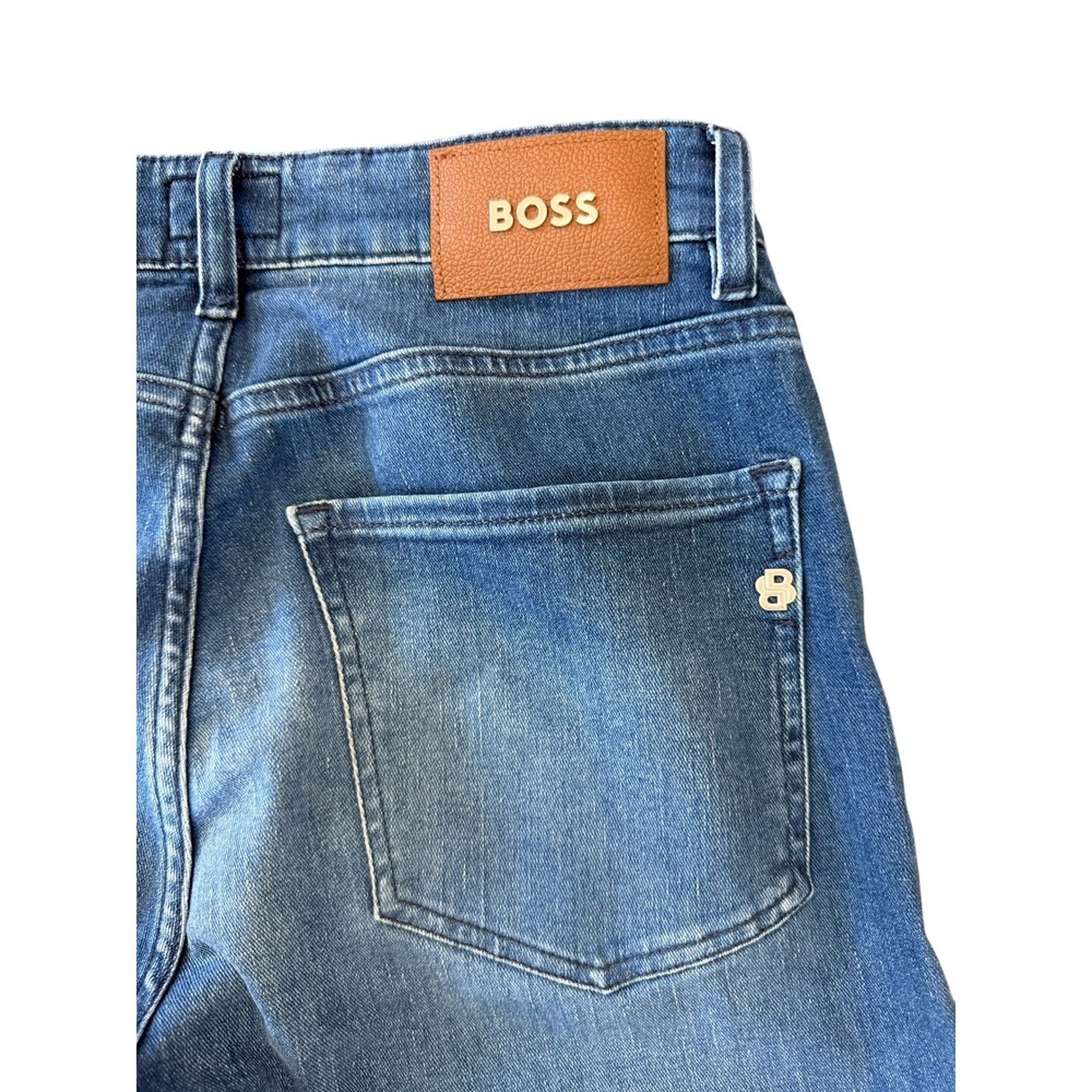 Hugo Boss Delaware Men's Slim Fit Mid Wash Jeans Size 30 - Picture 7 of 7